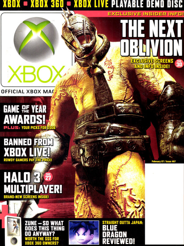 Official Xbox Magazine Issue 67 (February 2007) cover